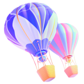 Montgolfière brillante