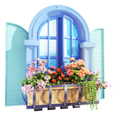 Panier sur la fenêtre