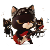 Chats rockeurs