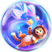 Lionceau dans les nuages