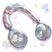 Casque audio bulles