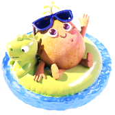Pomme de terre flottante
