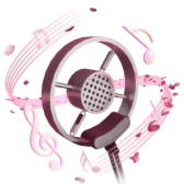 Onde sonore de rose