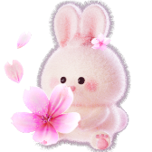 Lapin à fleur de cerisier