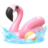 Bouée flamant rose